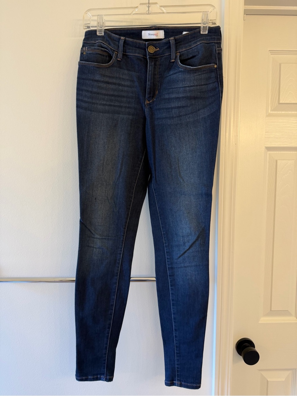 Skinnygirl Dark Indigo Stretch Skinny Jeans